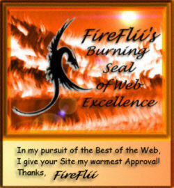 FireFlii's Burning Seal of Web Excellence